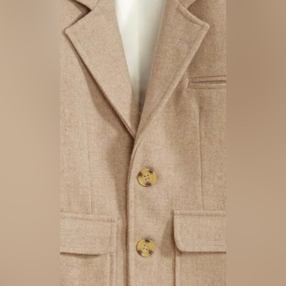 NWT Bella Bliss Wool Blend Camel Blazer Jacket Size 7 - Picture 2 of 11